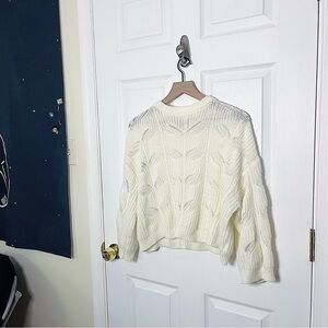 ✧･ﾟshein soft cream cropped sweater